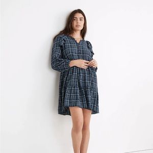 Madewell Gauze Ruffle Trimmed Dress